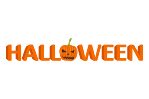 Halloween Pumpkin Title png