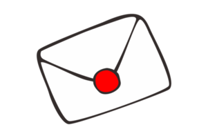 fermé blanc enveloppe png