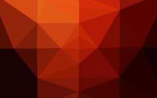 Dark Red, Yellow vector blurry triangle template.