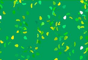 Light Green, Yellow vector texture with random forms.