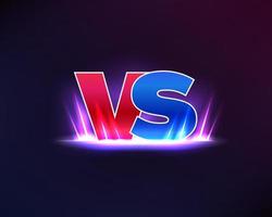 VS versus, battle fight game challenge background vector