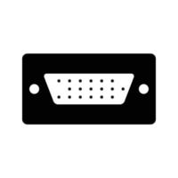 VGA cable icon vector