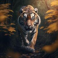 Tigre animal ilustración ai generado foto