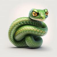 serpiente animal ilustración ai generado foto