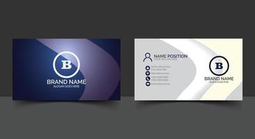 Corporate business card template design vector