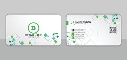 Modern business card template design vector