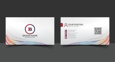 Modern corporate business card template design vector