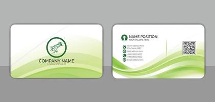 Corporate business card template design vector