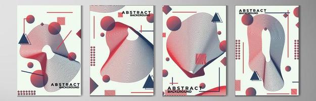 set vector abstract backgrounds.  dynamic linear waveform.  modern design vector illustration Eps.10