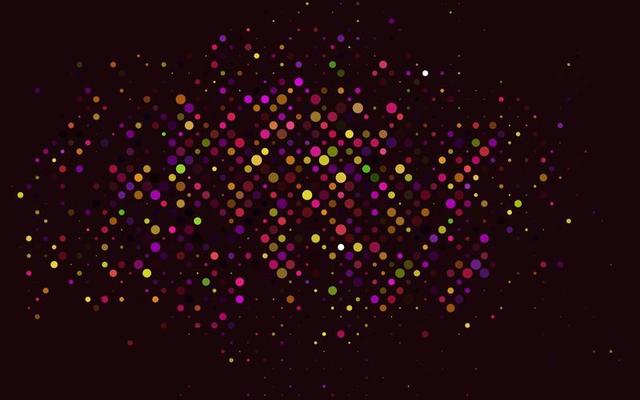 Light Multicolor, Rainbow vector template with circles.