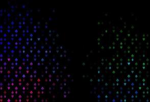 Dark Multicolor, Rainbow vector layout with elements of cards.
