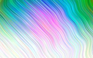 Light Multicolor, Rainbow vector pattern with lines, ovals.