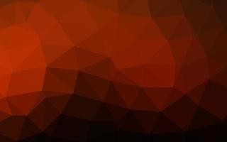 Dark Orange vector low poly cover.