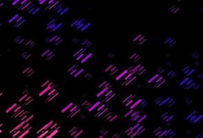 patrón de vector de color púrpura oscuro con líneas estrechas.