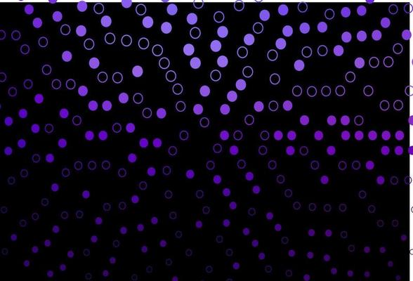 Dark Purple vector cover with spots.