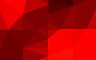 Light Red vector triangle mosaic template.