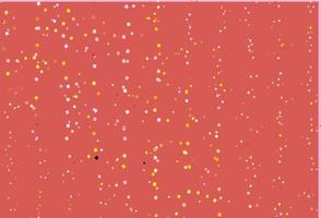 Light Pink, Yellow vector background with triangles, circles, cubes.