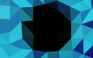 Dark BLUE vector polygonal pattern.