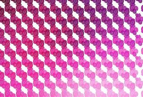 Light Pink vector pattern with liquid shapes.