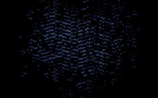 Dark BLUE vector template with circles.