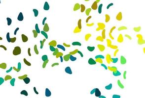 Light Blue, Yellow vector texture with random forms.