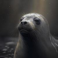 seal illustration AI Generated photo