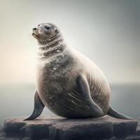 seal illustration AI Generated photo