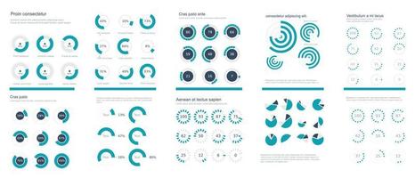 todas el tipos de cartas usted necesidad, infografía cartas 10 diferente mira vector Arte eps