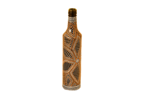 Yellow bottle isolated on a transparent background png