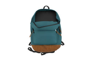 Blau Rucksack isoliert auf ein transparent Hintergrund png