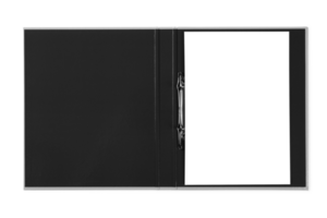 negro cuaderno aislado en un transparente antecedentes png