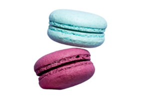 Macarons dessert isolated on a transparent background png