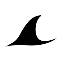 shark fin icon vector