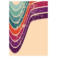 Retro vintage 70s style stripes background poster lines.abstract stylish 70s era line frame illustration 16 vector