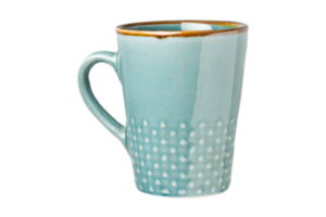 Blue mug isolated on a transparent background png