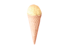 la glace crème cône isolé sur une transparent Contexte png