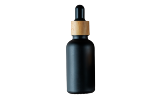 negro botella maquillaje aislado en un transparente antecedentes png