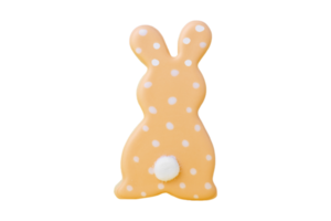 Yellow rabbit toy isolated on a transparent background png