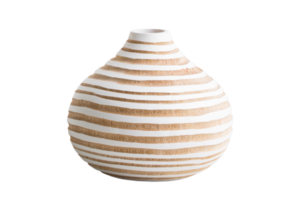 White vase isolated on a transparent background png