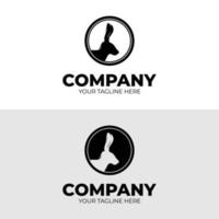 Animal logo - rabbit logo design template vector