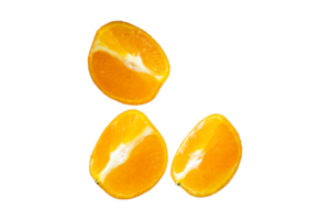 Orange slices isolated on a transparent background png