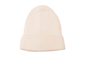 White snow hat isolated on a transparent background png