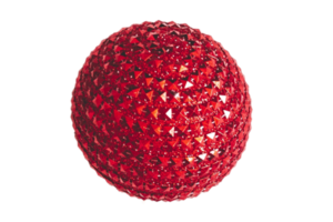 vermelho Natal bola isolado em uma transparente fundo png