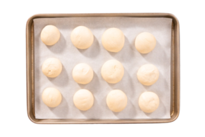 Silver-plated tray with baked breads isolated on a transparent background png