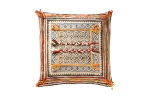 Colorful cushion isolated on a transparent background png