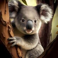 koala illustration AI Generated photo