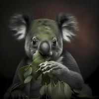 koala illustration AI Generated photo