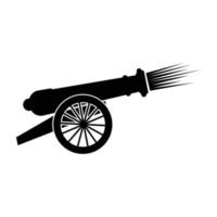 old cannon icon vector