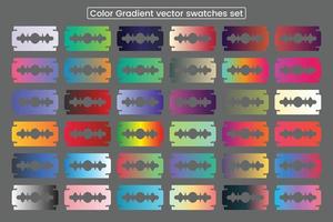 Colorful gradient background bright smooth vibrant set vector