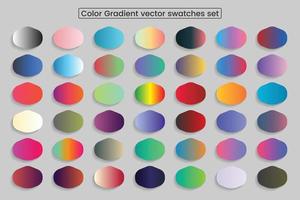 Colorful gradient background bright smooth vibrant set vector